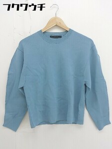 * KBF+ Urban Research длинный рукав вязаный свитер размер ONE голубой женский 