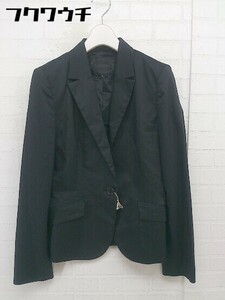◇ UNTITLED アンタイトル 1B シングル 長袖 テーラード ジャケット サイズ3 ブラック レディース