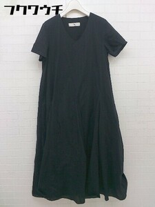 ◇ N. Natural Beauty Basic 半袖 ロング ワンピース サイズM ブラック レディース