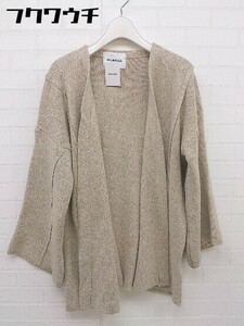 ◇ ●美品● ◎ MAISON BREEZE メゾンブリーズ タグ付 長袖 ニット カーディガン ベージュ レディース