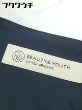 ◇ BEAUTY&YOUTH ビューティ&ユース UNITED ARROWS フレンチスリーブ 膝丈 ワンピース ネイビー レディース_画像4