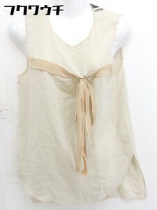* 3.1 Phillip Lim silk 100% ribbon no sleeve blouse cut and sewn size 2 beige lady's 