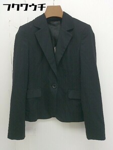 ◇ green label relaxing UNITED ARROWS シングル1B 長袖 テーラードジャケット サイズ38 ブラック レディース