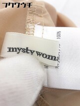 ◇ ◎ ●美品● mysty woman ミスティウーマン タグ付 五分袖 シアー シャツ サイズF ダークピンク ベージュ系 レディース_画像6