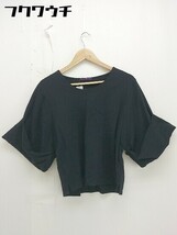 ◇ URBAN RESEARCH アーバンリサーチ Uネック 半袖 Tシャツ カットソー サイズFree ブラック レディース_画像1