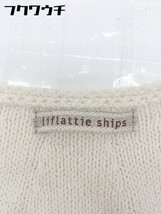 ◇ liflattie ships リフラティ シップス リネン混 ニット セーター 長袖 カーディガン アイボリー レディース_画像4