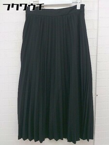 * MOUSSY Moussy side Zip knees under height gathered skirt size 2 black lady's 