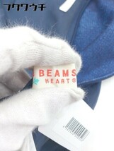 ◇ BEAMS HEART ビームス ハート サイドジップ ウエストゴム 膝丈 フレア スカート サイズ1 ネイビー レディース_画像5