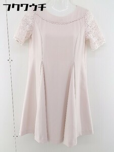 * Feroux Feroux кружевная лента короткий рукав Mini One-piece размер 1 свет Pink Lady -s