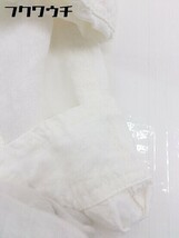 ◇ ◎ NATURAL LAUNDRY ナチュラルランドリー リネン100% 長袖 シャツ ブラウス サイズ3 アイボリー系 レディース_画像9