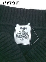 ◇ SHIPS シップス ウール ニット 長袖 セーター ブラック レディース_画像4