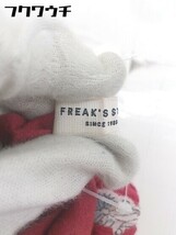 ◇ FREAK'S STORE フリークスストア 総柄 ロング フレア スカート サイズF レッド レディース_画像5