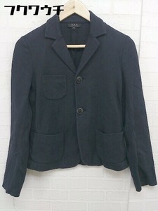 ◇ A.P.C. アーペーセー 長袖 テーラード ジャケット サイズ36 ブラック レディース