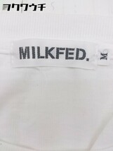 ◇ MILKFED. ミルクフェド 半袖 Tシャツ カットソー サイズM ホワイト ブラック系 レディース_画像4