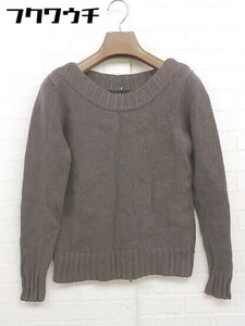 ◇ A.P.C. アーペーセー ウール ニット 長袖 セーター サイズS ブラウン レディース