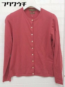 * * BALLSEY ball ji. wool long sleeve knitted cardigan size 38 red lady's 