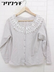 ◇ SM2 サマンサ モスモス リネン混 長袖 シャツ カットソー サイズF オフホワイト レディース