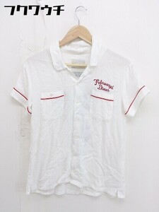 * X-girl X-girl embroidery short sleeves shirt size 1 white lady's 