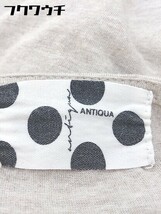 ◇ antiqua アンティカ 半袖 膝下丈 Tシャツ ワンピース ベージュ レディース_画像4