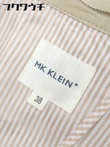 ◇ ◎ MK KLEIN+ エムケークランプリュス ウエストベルト付き 長袖 トレンチ コート サイズ38 ベージュ系 レディース_画像6