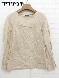 * A.P.C. A.P.C. long sleeve blouse cut and sewn size S beige group lady's 