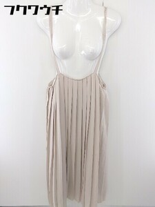 ◇ Free's Mart Freeze Mart Camisole Long Plearted One Piece Size F Beige Ladies