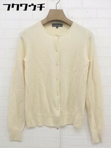 ◇ green label relaxing UNITED ARROWS 長袖 ニット カーディガン サイズ38 イエローベージュ レディース