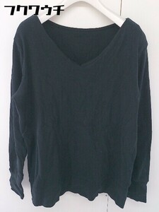 ◇ pattern torso antiqua アンティカ 長袖 カットソー サイズM ブラック レディース