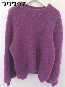 * KBF Urban Research длинный рукав вязаный свитер размер One лиловый женский 