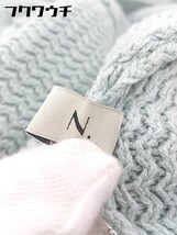 ◇ N. Natural Beauty Basic ウエストゴム 長袖 ロング ニット ワンピース サイズM ライトブルー レディース_画像6