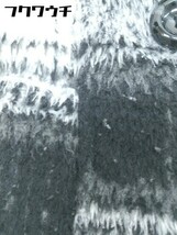 ■ OZOC オゾック チェック 長袖 コート サイズ 38 ブラック ホワイト レディース_画像7