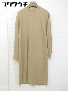 ◇ BEAUTY & YOUTH UNITED ARROWS バックジップ 長袖 膝下丈 ワンピース ベージュ系 レディース