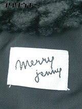 ◇ merry jenny メリージェニー ボア 長袖 プードル コート サイズ F ブラック レディース_画像4