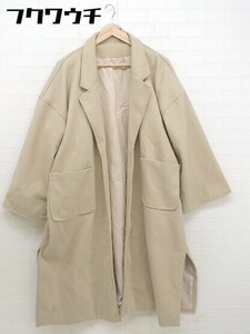 ■ ◎ JUNRed ジュンレッド 長袖 チェスターコート サイズXL ベージュ レディース