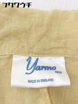 ◇ Yarmo ヤーモ リネン100% 英国製 薄手 コート イエロー系 レディース_画像7