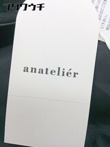 ◇ ◎ anatelier アナトリエ タグ付き 定価1.7万円 バックジップ 膝下丈 フレア スカート サイズ38 ブラック レディース_画像6