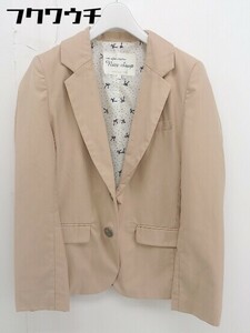 * one after another NICE CLAUP single 2B long sleeve tailored jacket size 1 beige lady's 