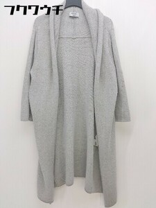 ◇ BEAMS LIGHTS ビームス ライツ 長袖 ロング ニット カーディガン サイズ38 グレー レディース