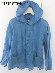 ◇ ROSIER ロジエ フード 長袖 シャツ サイズ4(38) ブルー レディース