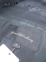 ◇ green label relaxing UNITED ARROWS 1B シングル 長袖 テーラードジャケット サイズ38 ブラック系 レディース_画像5