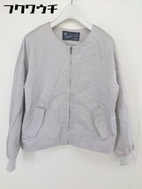 ◇ URBAN RESEARCH Sonny Label 丸首 長袖 ジャケット サイズF ライトグレー レディース_画像1