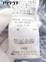 ◇ URBAN RESEARCH アーバンリサーチ ストライプ 長袖 膝丈 シャツ ワンピース サイズF ネイビー ホワイト レディース_画像6