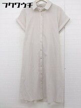 ◇ N. Natural Beauty Basic フレンチスリーブ ロング ワンピース サイズM ベージュ レディース_画像2