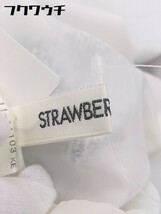 ◇ STRAWBERRY FIELDS 切替 サテン調 ニット 七分袖 ミニ ワンピース サイズ 2 ベージュ ネイビー レディース_画像8