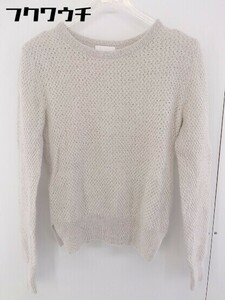 * BALLSEY ball ji.TOMORROWLAND Tomorrowland moheya. long sleeve knitted sweater size 38 beige group lady's 