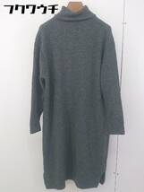 ◇ Sonny Label URBAN RESEARCH タートルネック 長袖 膝下丈 ニット ワンピース サイズF チャコールグレー レディース_画像2