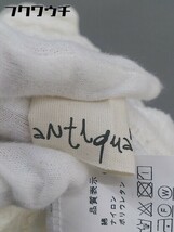 ◇ antiqua アンティカ 総柄 レース ハイネック 長袖 シャツ ブラウス ホワイト レディース_画像4