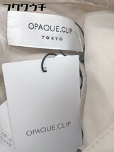 ◇ ●未使用● ◎ OPAQUE CLIP タグ付き スタンドカラー 長袖 ロング シャツワンピース サイズ42/LL ベージュ レディース_画像5