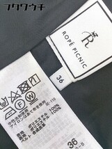 ◇ ◎ ROPE PICNIC ロペピクニック ベルト付 長袖 膝丈 ワンピース サイズ36 ブラック レディース_画像5