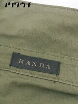 ◇ RANDA ランダ 半袖 膝下丈 シャツ ワンピース サイズ1 カーキ レディース_画像4